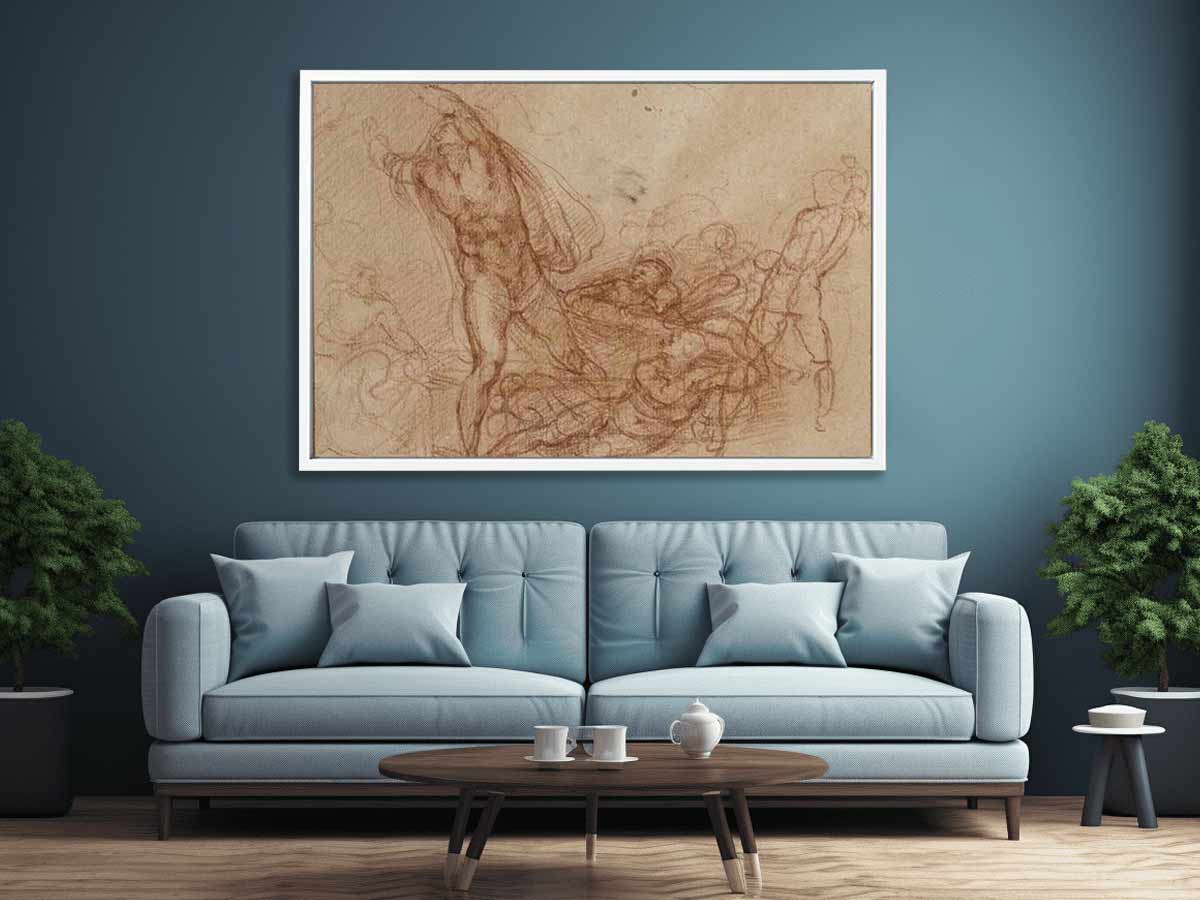 Study for a Resurrection of Christ By Michelangelo Buonarroti