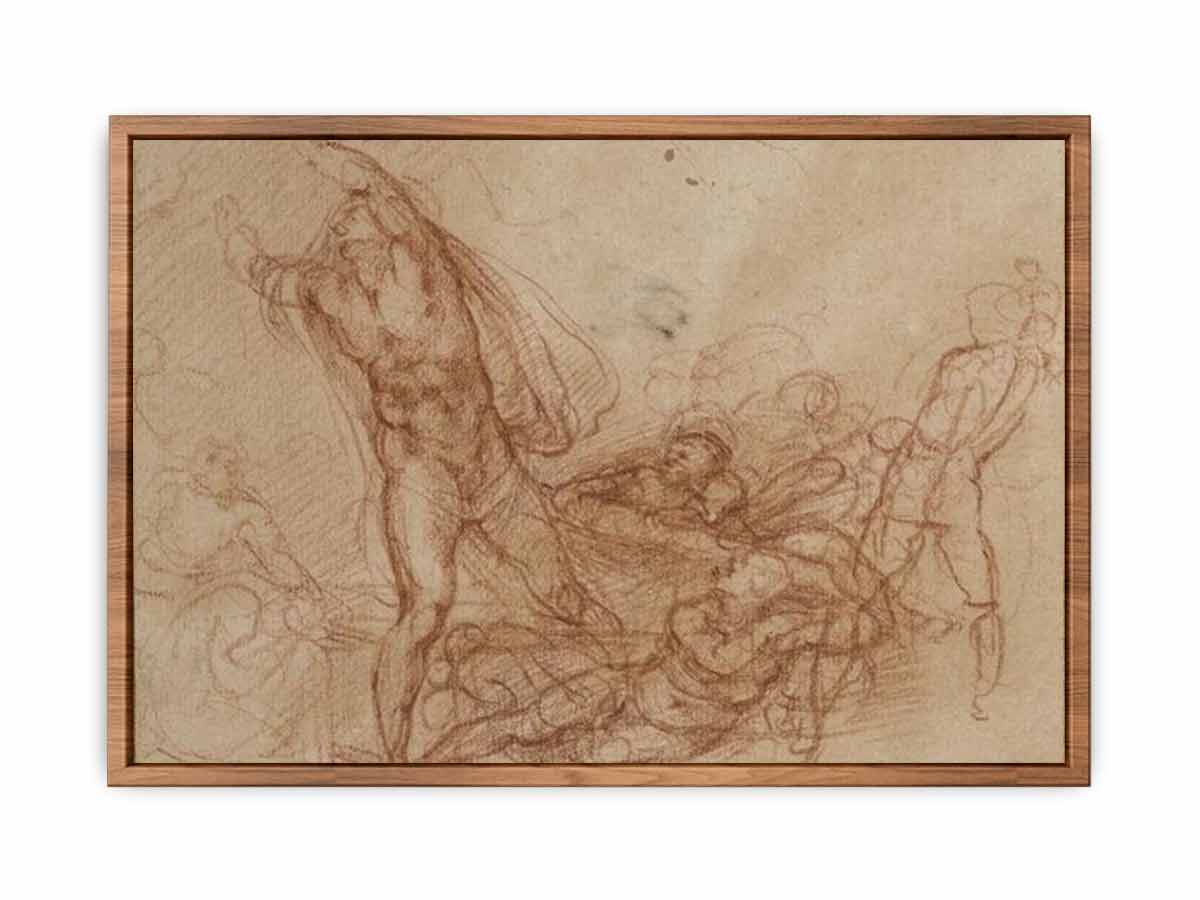 Study for a Resurrection of Christ By Michelangelo Buonarroti