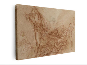 Study for a Resurrection of Christ By Michelangelo Buonarroti
