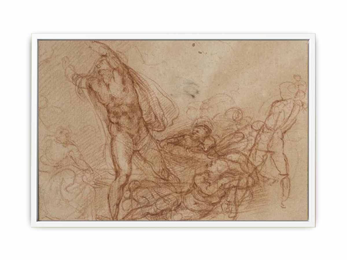 Study for a Resurrection of Christ By Michelangelo Buonarroti
