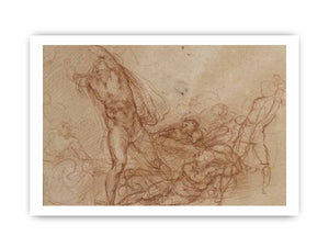Study for a Resurrection of Christ By Michelangelo Buonarroti