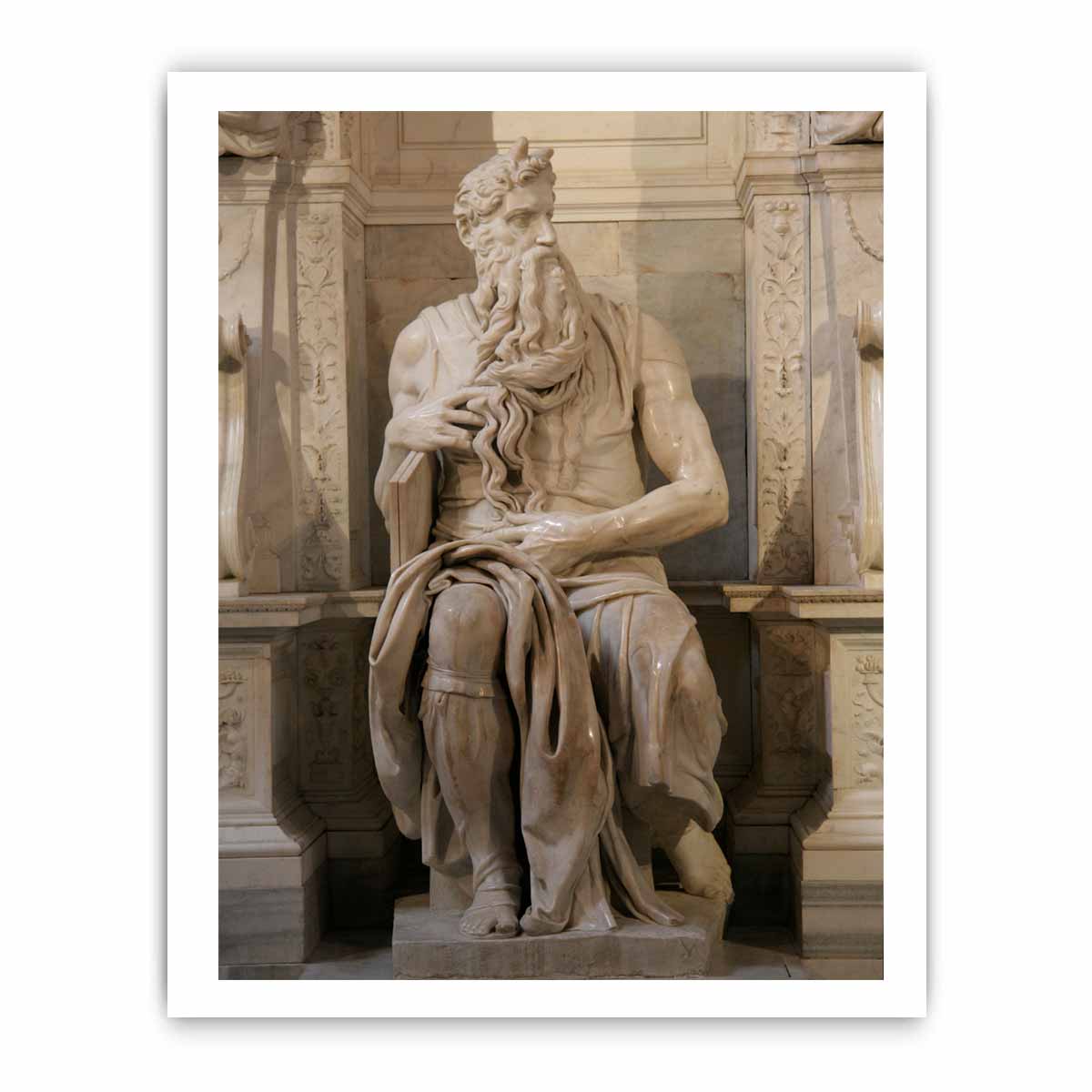 Moses By Michelangelo Buonarroti