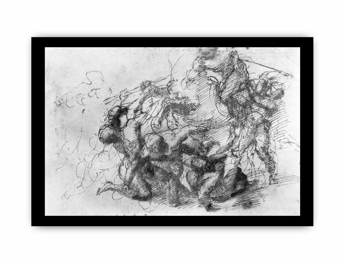 Battle Scene By Michelangelo Buonarroti