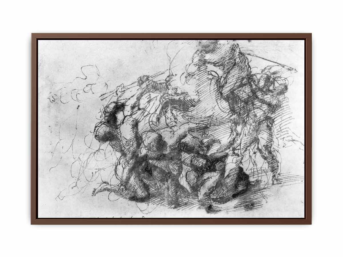 Battle Scene By Michelangelo Buonarroti