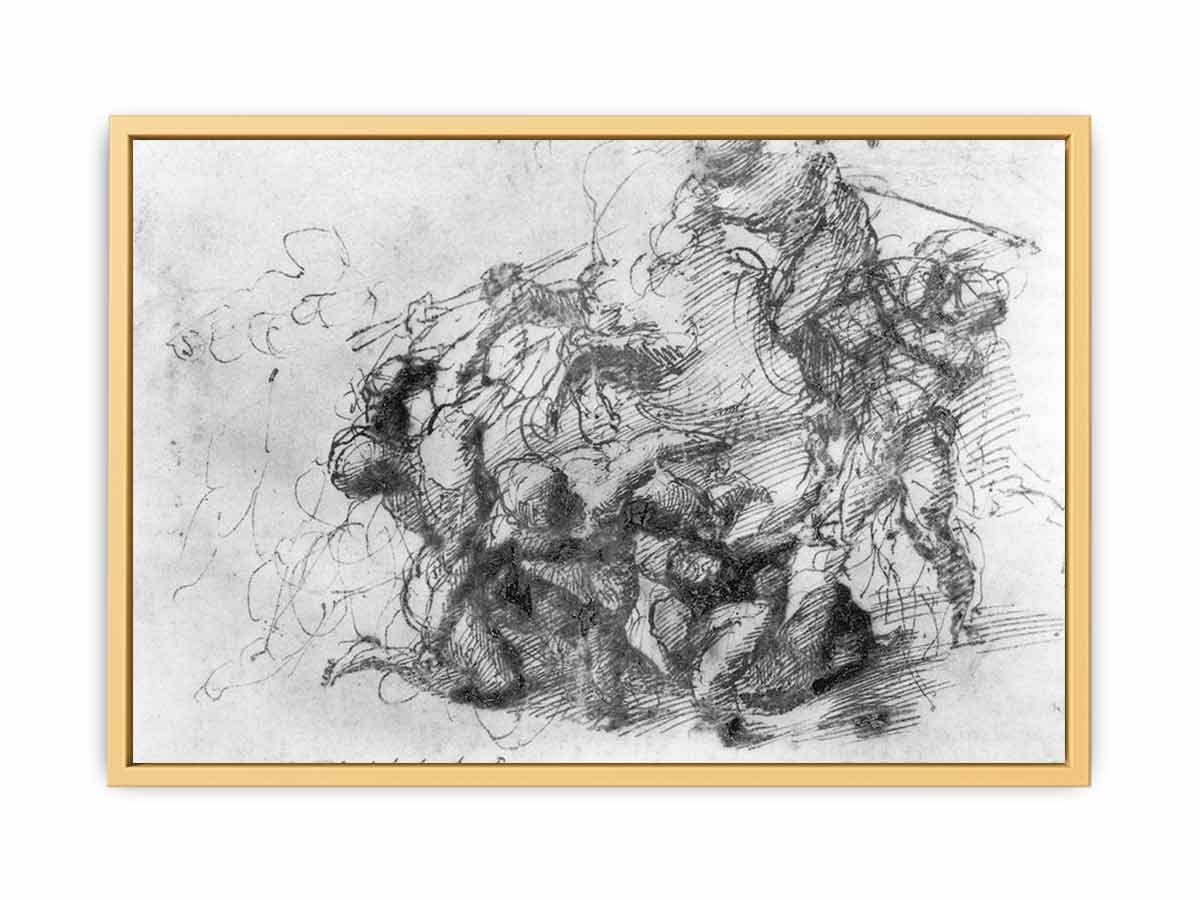 Battle Scene By Michelangelo Buonarroti