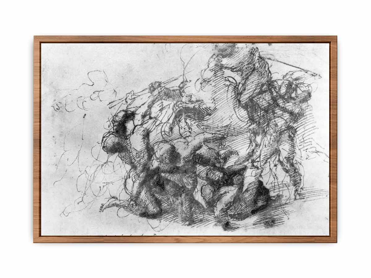 Battle Scene By Michelangelo Buonarroti