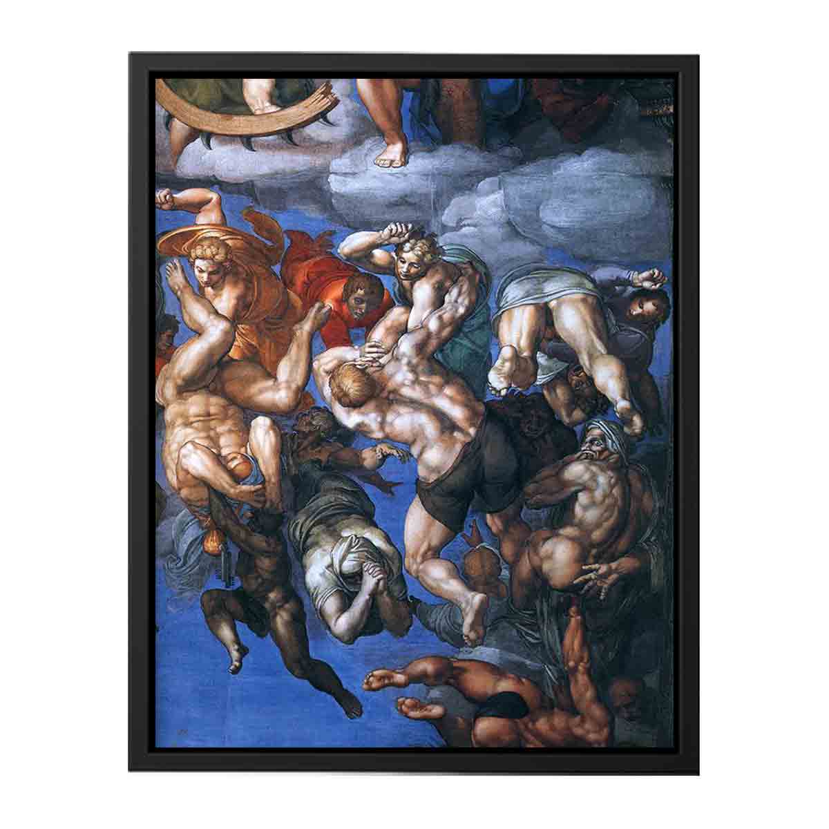 Last Judgment (detail-23) 1537-41 By Michelangelo Buonarroti