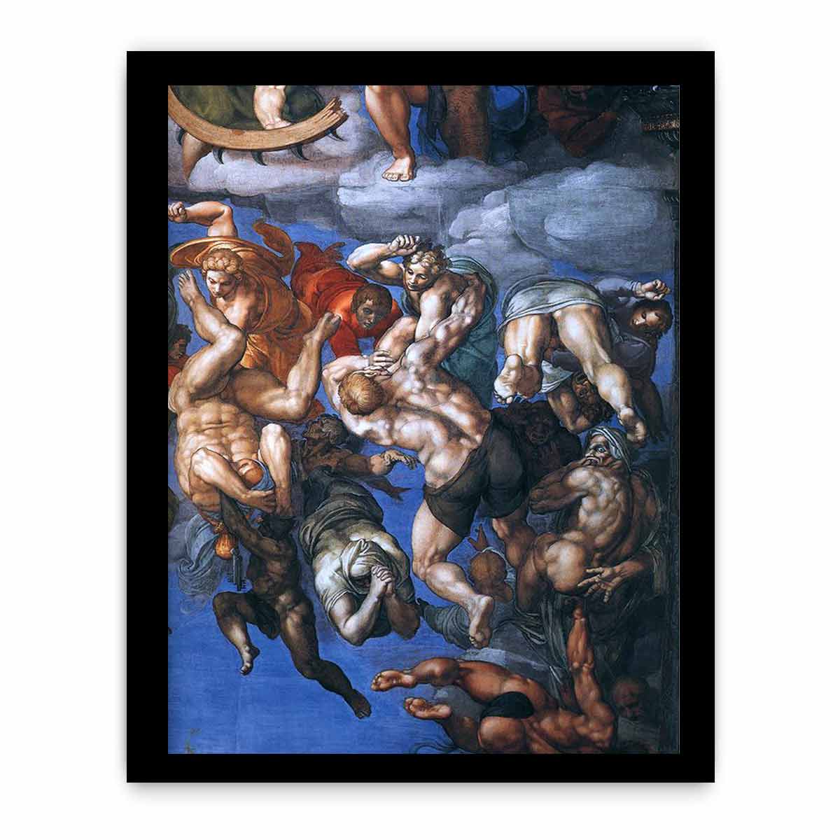 Last Judgment (detail-23) 1537-41 By Michelangelo Buonarroti