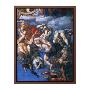 Last Judgment (detail-23) 1537-41 By Michelangelo Buonarroti