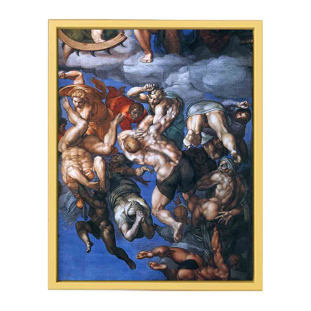 Last Judgment (detail-23) 1537-41 By Michelangelo Buonarroti