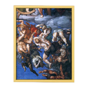 Last Judgment (detail-23) 1537-41 By Michelangelo Buonarroti