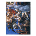 Last Judgment (detail-23) 1537-41 By Michelangelo Buonarroti