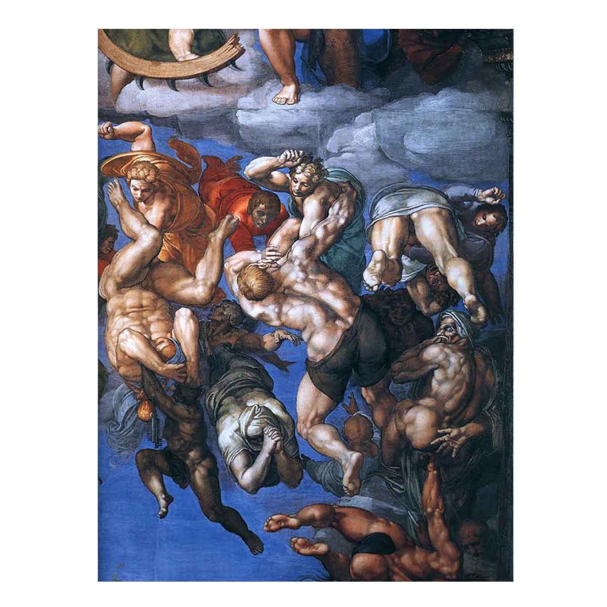 Last Judgment (detail-23) 1537-41 By Michelangelo Buonarroti