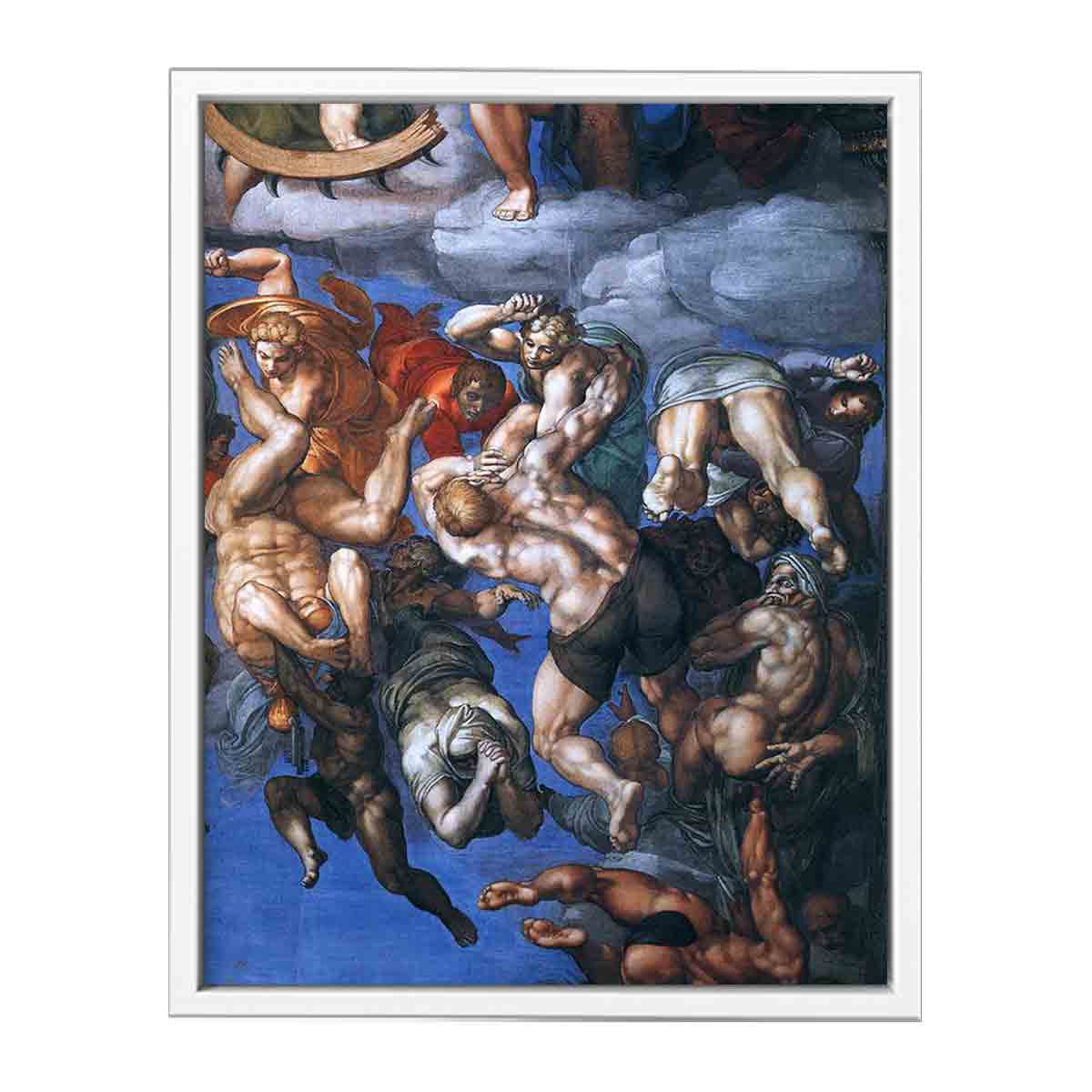 Last Judgment (detail-23) 1537-41 By Michelangelo Buonarroti