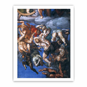 Last Judgment (detail-23) 1537-41 By Michelangelo Buonarroti