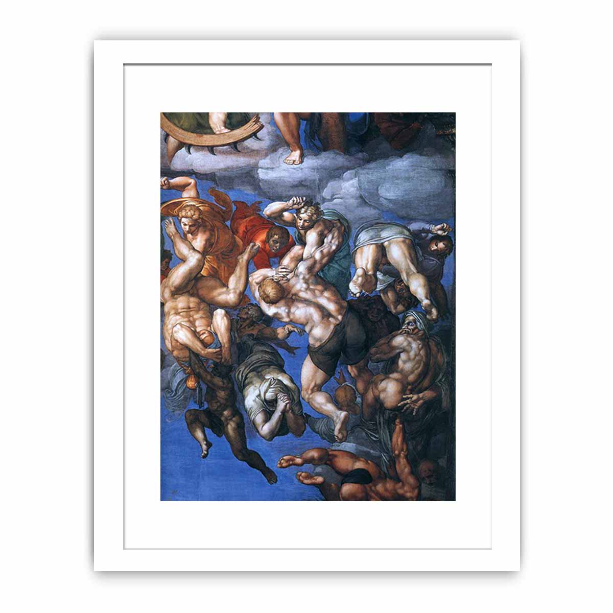 Last Judgment (detail-23) 1537-41 By Michelangelo Buonarroti