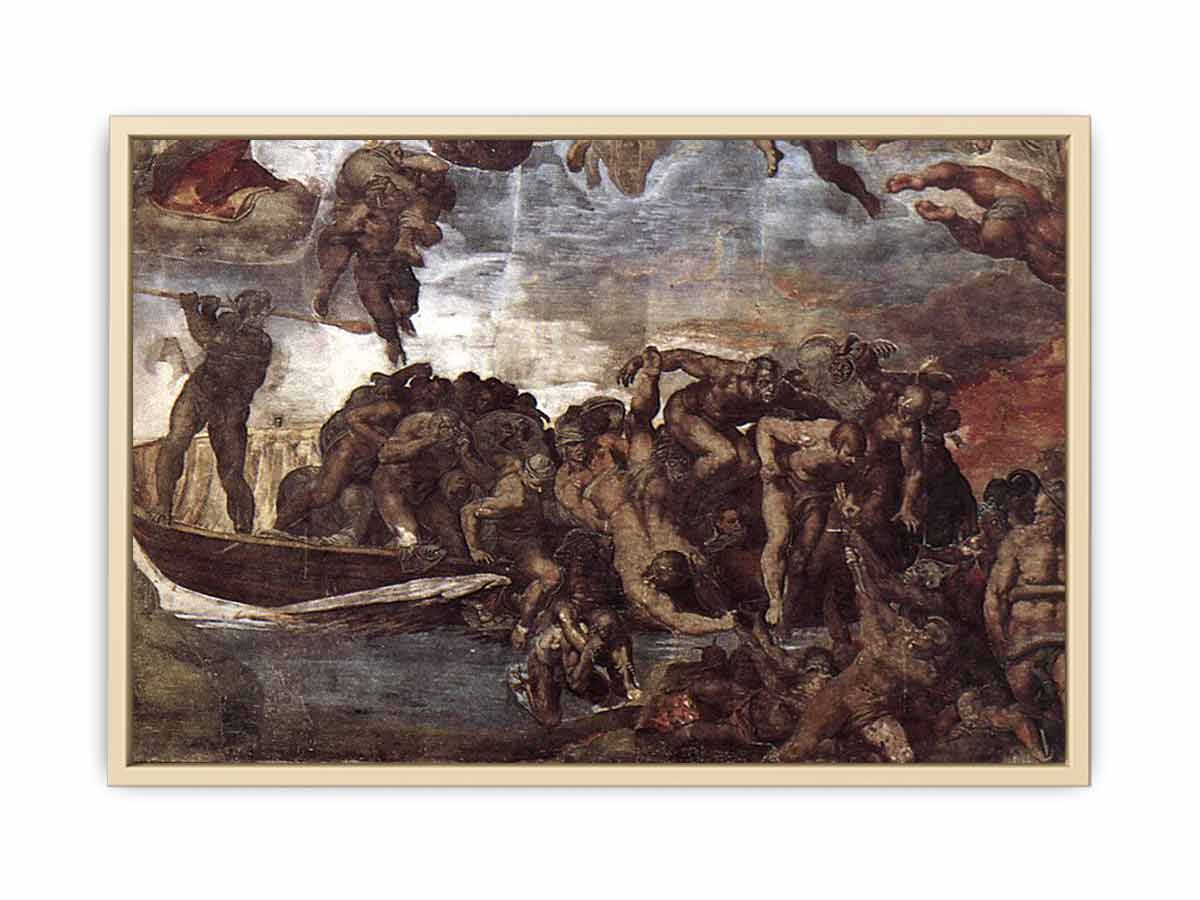 The Last Judgment (detail) By Michelangelo Buonarroti