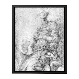 Madonna, Child and St John By Michelangelo Buonarroti
