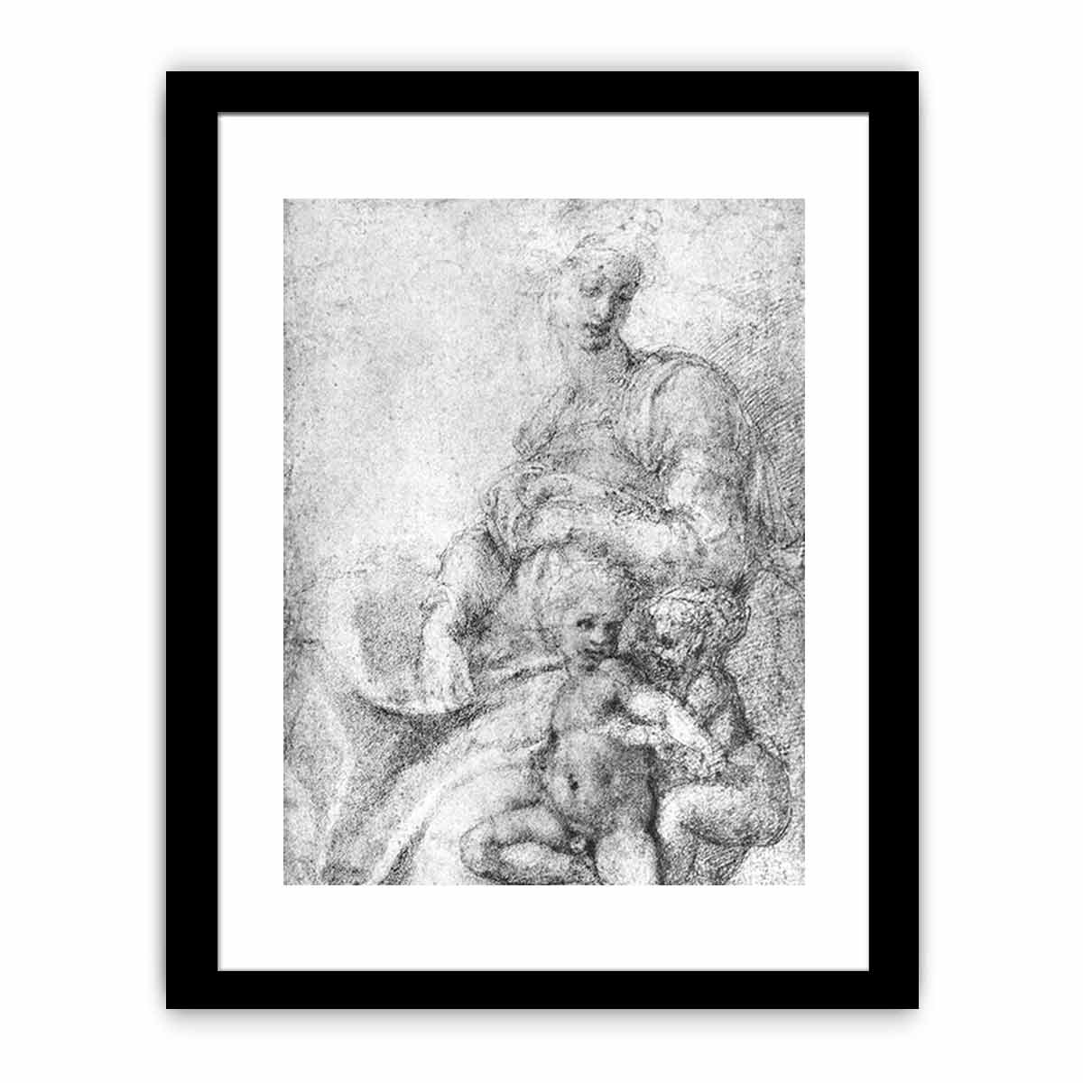 Madonna, Child and St John By Michelangelo Buonarroti