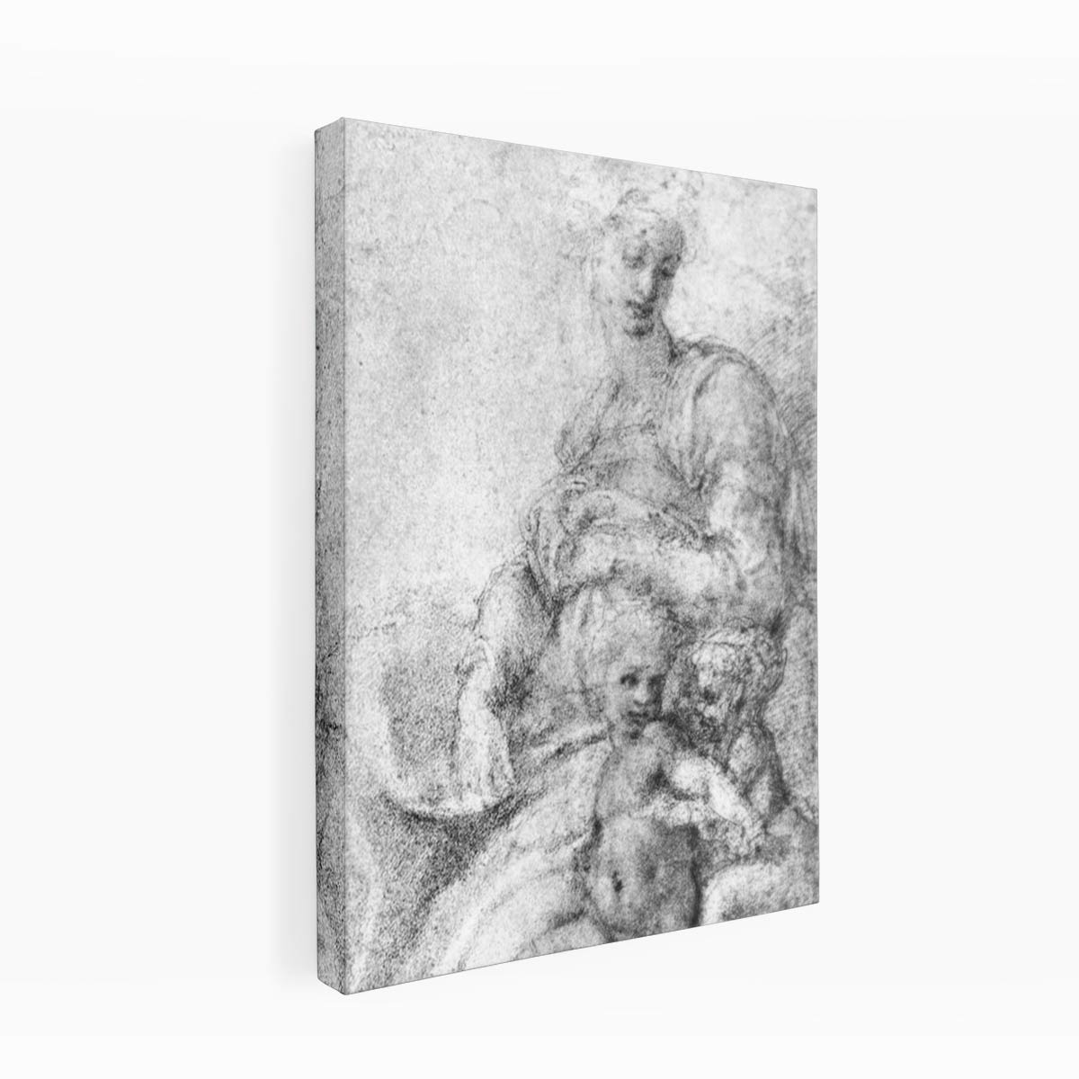 Madonna, Child and St John By Michelangelo Buonarroti