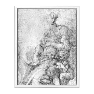 Madonna, Child and St John By Michelangelo Buonarroti