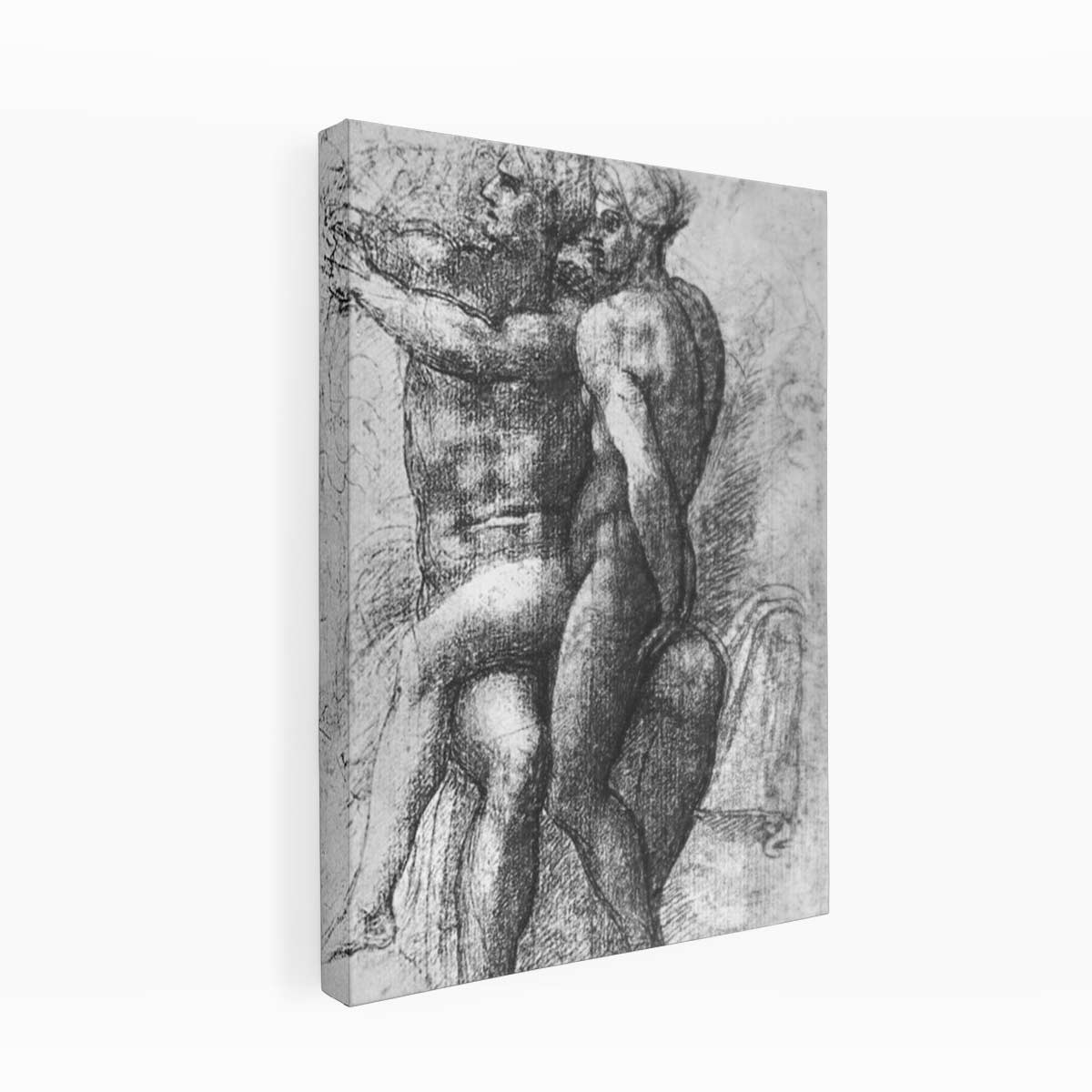 Nude Study By Michelangelo Buonarroti