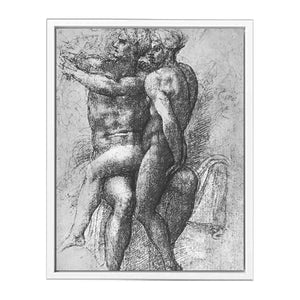 Nude Study By Michelangelo Buonarroti