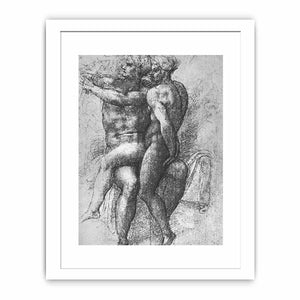 Nude Study By Michelangelo Buonarroti
