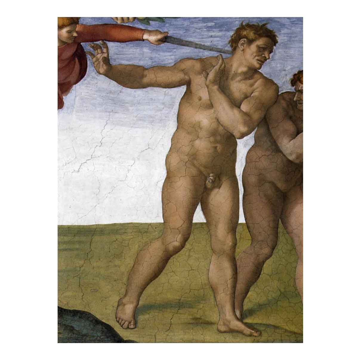 Ceiling of the Sistine Chapel: Genesis, The Fall and Expulsion from Paradise - The Expulsion