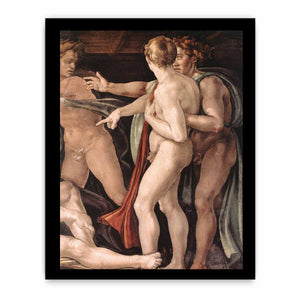 Drunkenness of Noah (detail) By Michelangelo Buonarroti