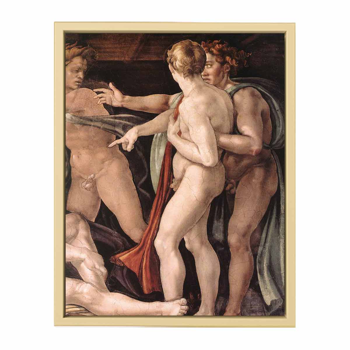 Drunkenness of Noah (detail) By Michelangelo Buonarroti