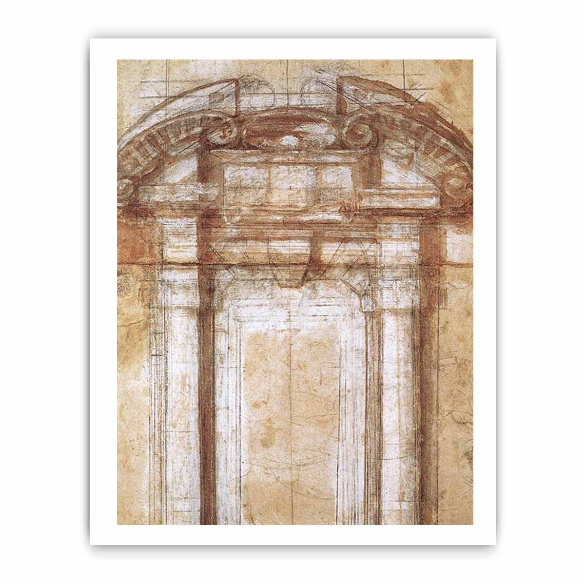 Study for Porta Pia By Michelangelo Buonarroti