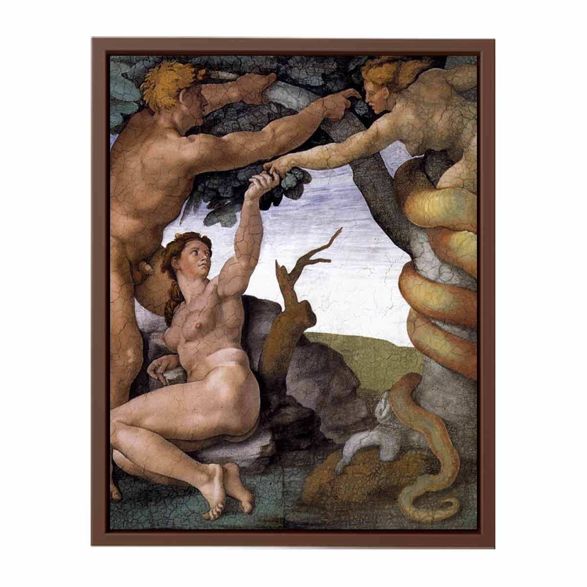 Michelangelo Buonarroti, Fall and Expulsion from Garden of Eden