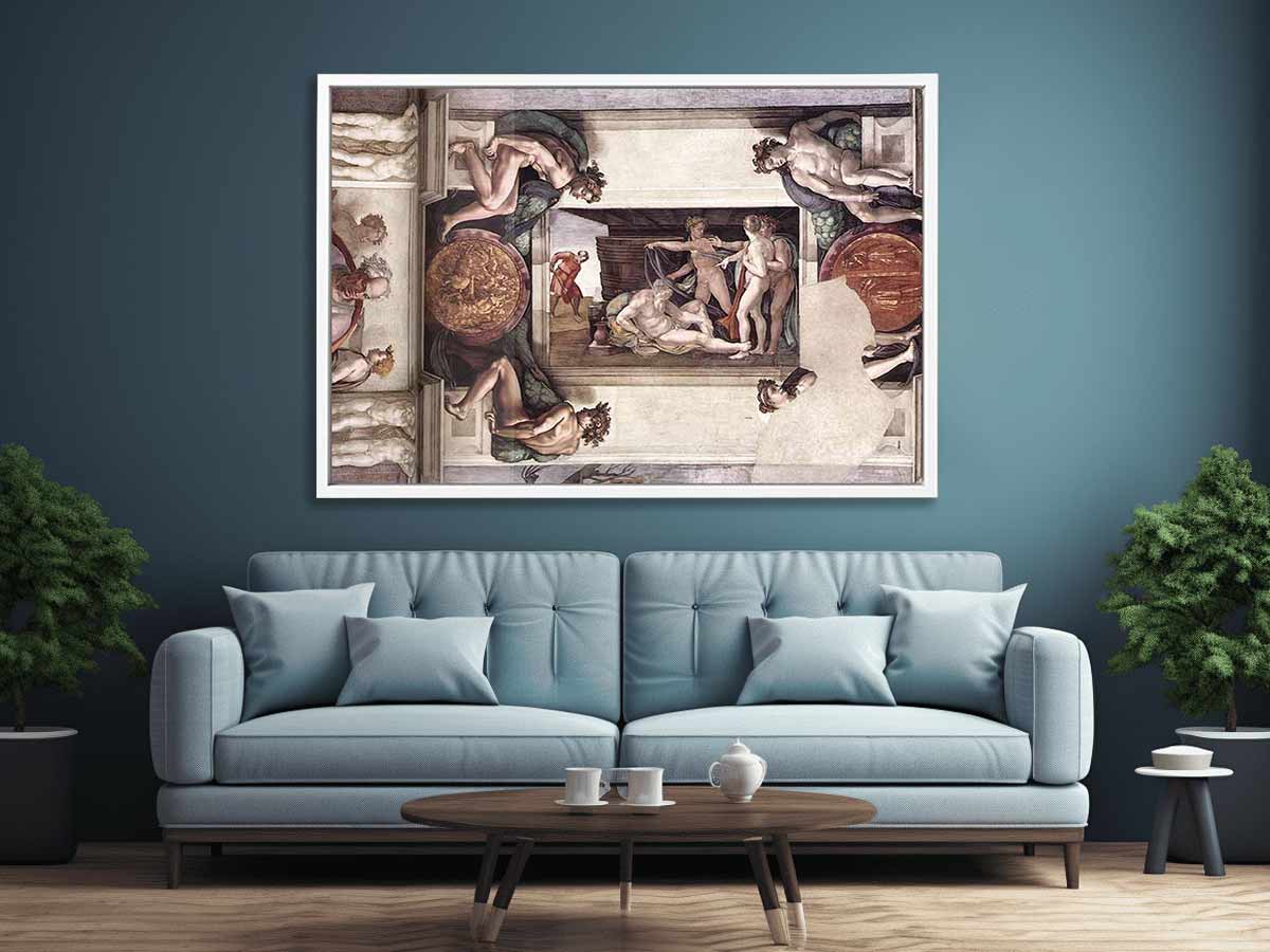 Sistine chapel ceiling: bay 1 By Michelangelo Buonarroti