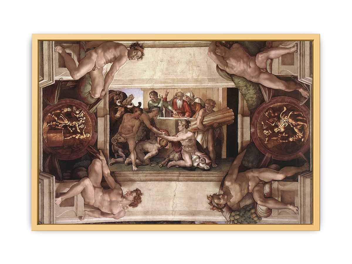 Sacrifice of Noah By Michelangelo Buonarroti