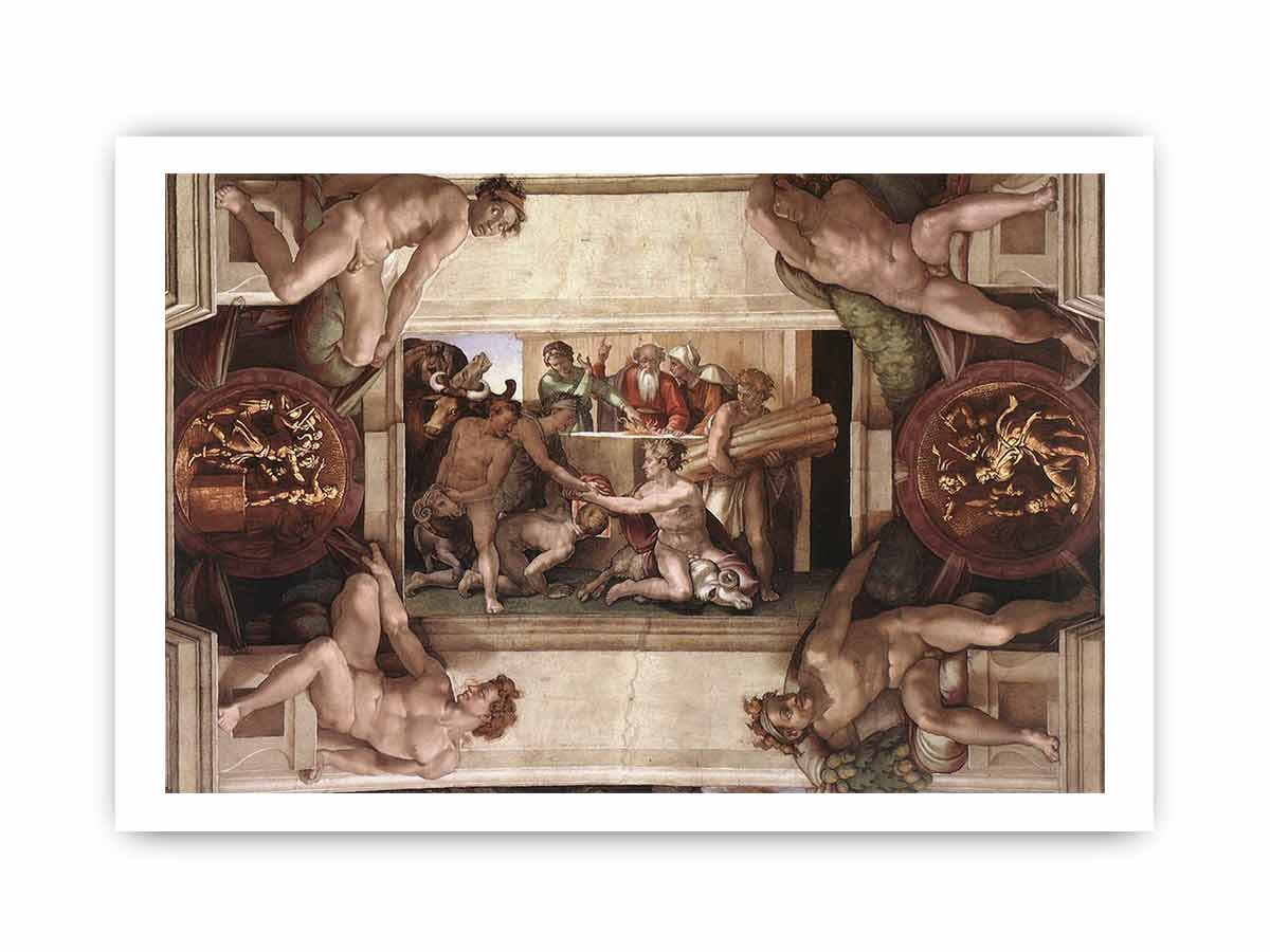 Sacrifice of Noah By Michelangelo Buonarroti