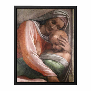 Salmon - Boaz - Obed (detail) By Michelangelo Buonarroti