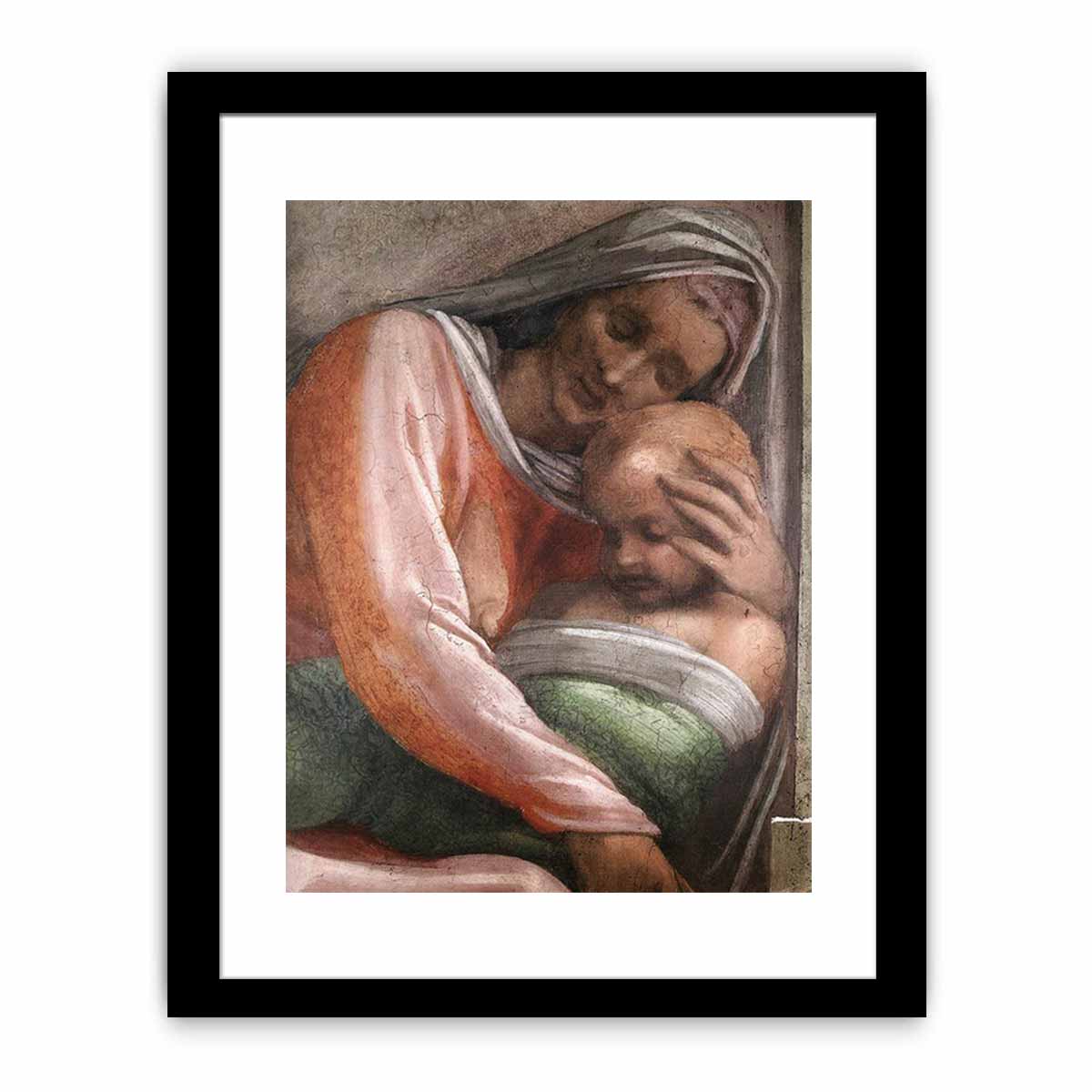 Salmon - Boaz - Obed (detail) By Michelangelo Buonarroti
