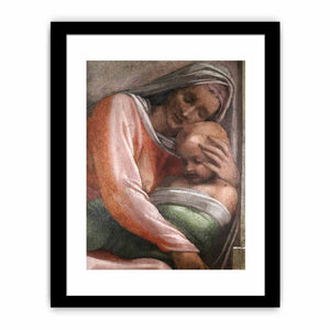 Salmon - Boaz - Obed (detail) By Michelangelo Buonarroti
