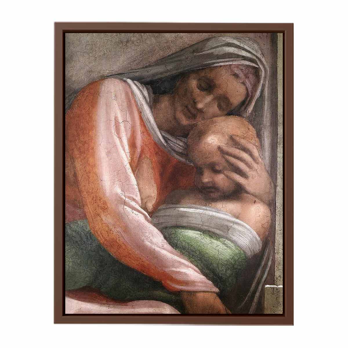 Salmon - Boaz - Obed (detail) By Michelangelo Buonarroti