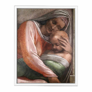Salmon - Boaz - Obed (detail) By Michelangelo Buonarroti