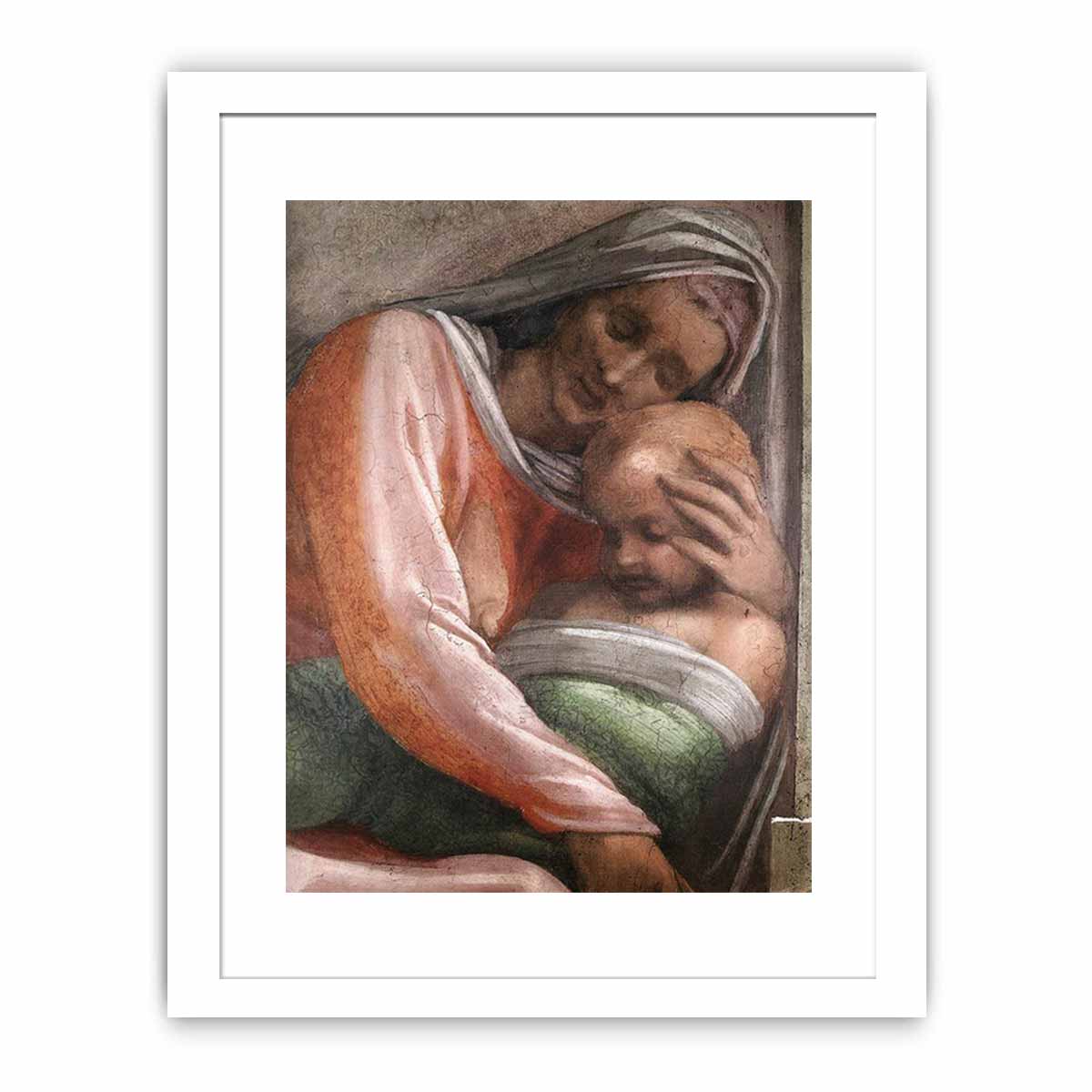 Salmon - Boaz - Obed (detail) By Michelangelo Buonarroti