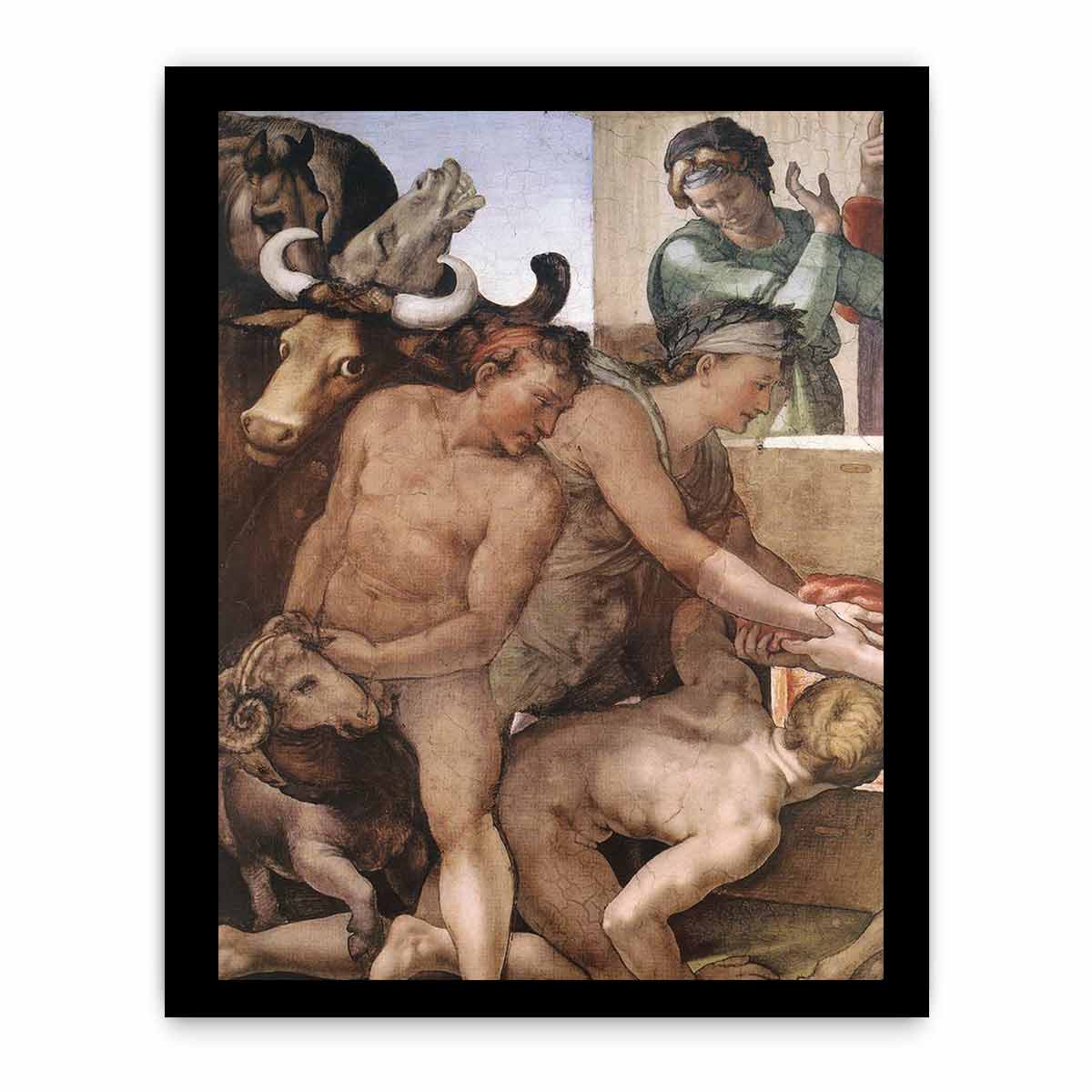 Sacrifice of Noah (detail) By Michelangelo Buonarroti
