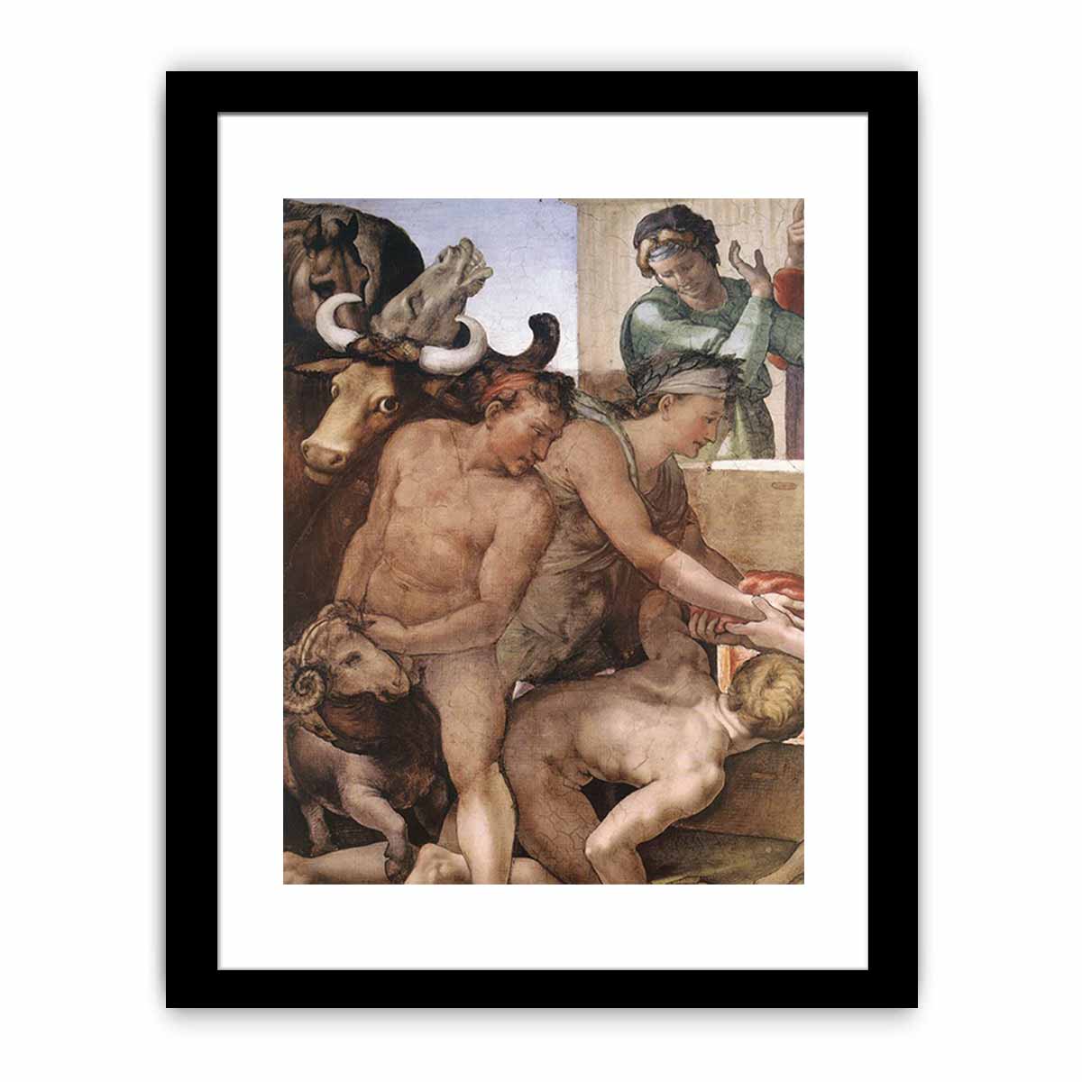 Sacrifice of Noah (detail) By Michelangelo Buonarroti