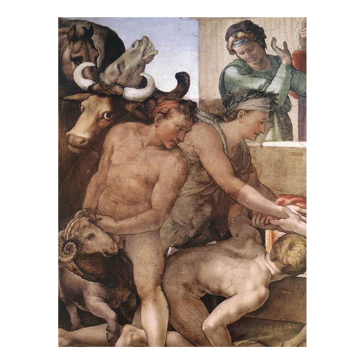 Sacrifice of Noah (detail-1) 1509