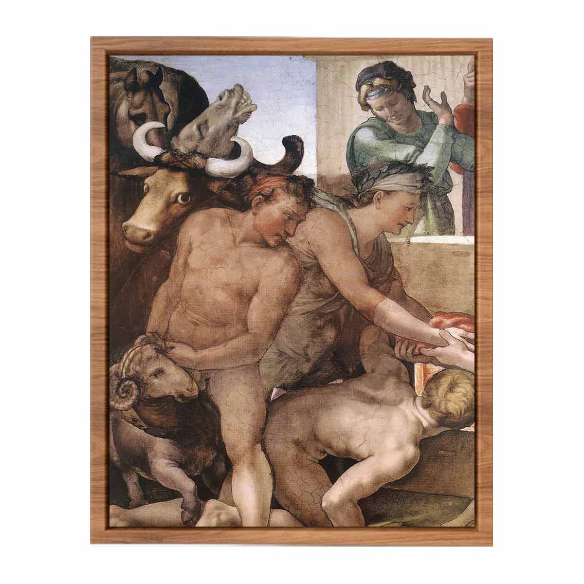 Sacrifice of Noah (detail) By Michelangelo Buonarroti