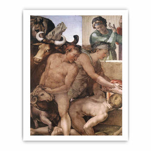 Sacrifice of Noah (detail) By Michelangelo Buonarroti