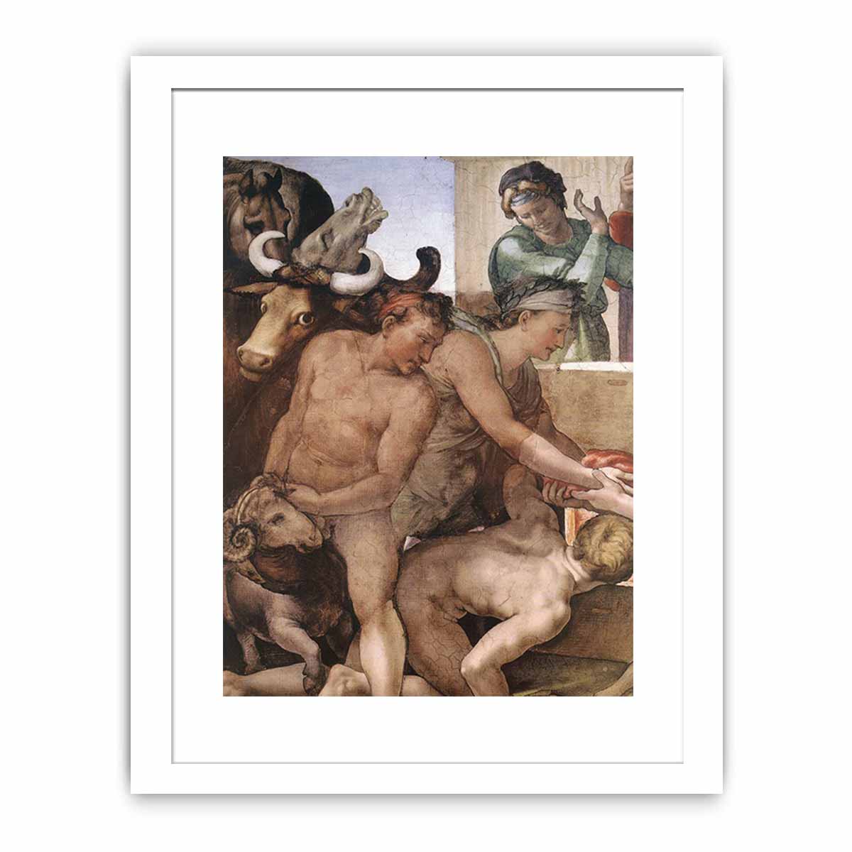 Sacrifice of Noah (detail) By Michelangelo Buonarroti