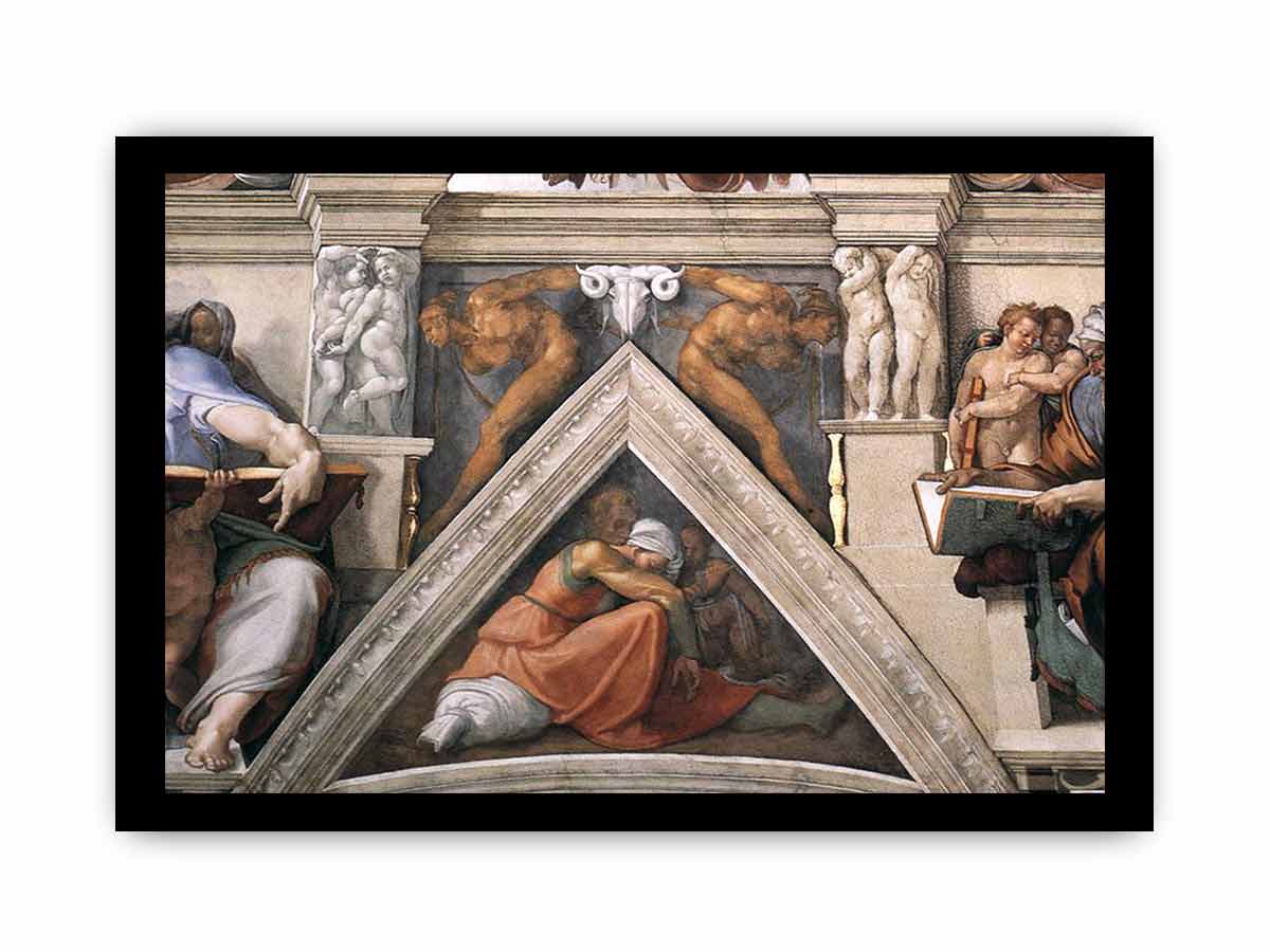 The ceiling (detail) By Michelangelo Buonarroti