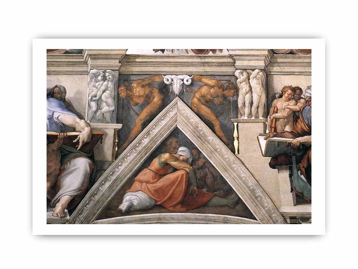 The ceiling (detail) By Michelangelo Buonarroti